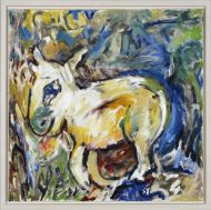 "Weißes Schaf" Öl auf Leinwand, 50 x 60 cm, 2016